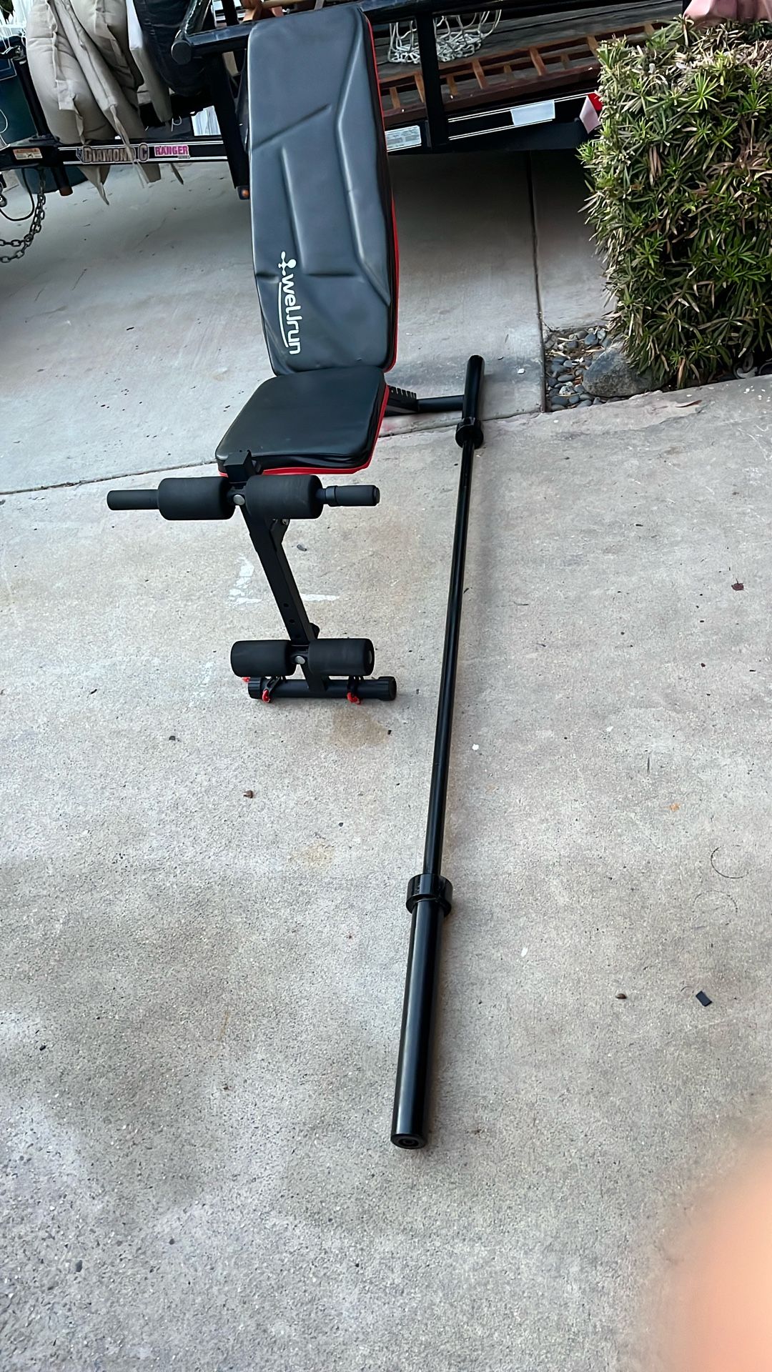 Bench And. 7ft 45lb Olimpic Bar