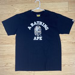 BAPE 1st Camo College T-Shirt Black/Yellow