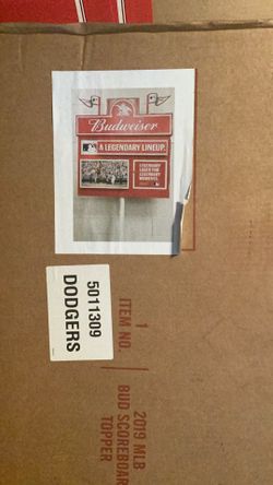 Dodger Budweiser Legendary Lineup Store Beer Display New In Box 2019