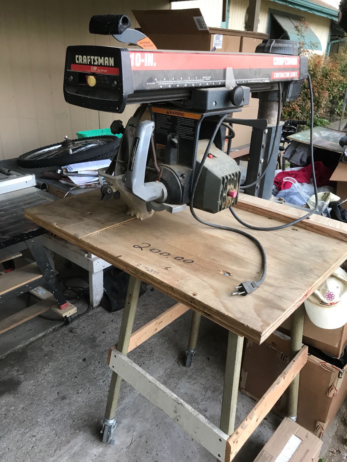 Craftsman slide arm saw