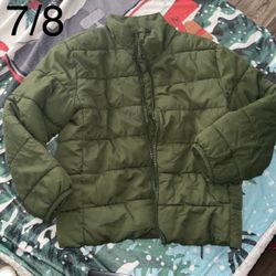 Olive Green Girl Jacket