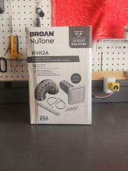Broan Nutone WVK2A For Fan With 3"-4" DUCT