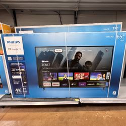 65” Philips Smart 4K Led Uhd Tv 