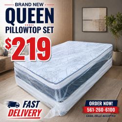 🟢NEW PILLOWTOP SET $219