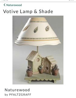 Bird house table lamp