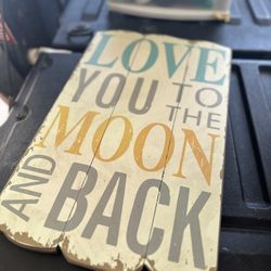 Love You To The Moon And Back Wall Art Farmstyle 