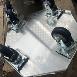 Heavy Duty Stainless Steel Trash Can Keg Dolly 