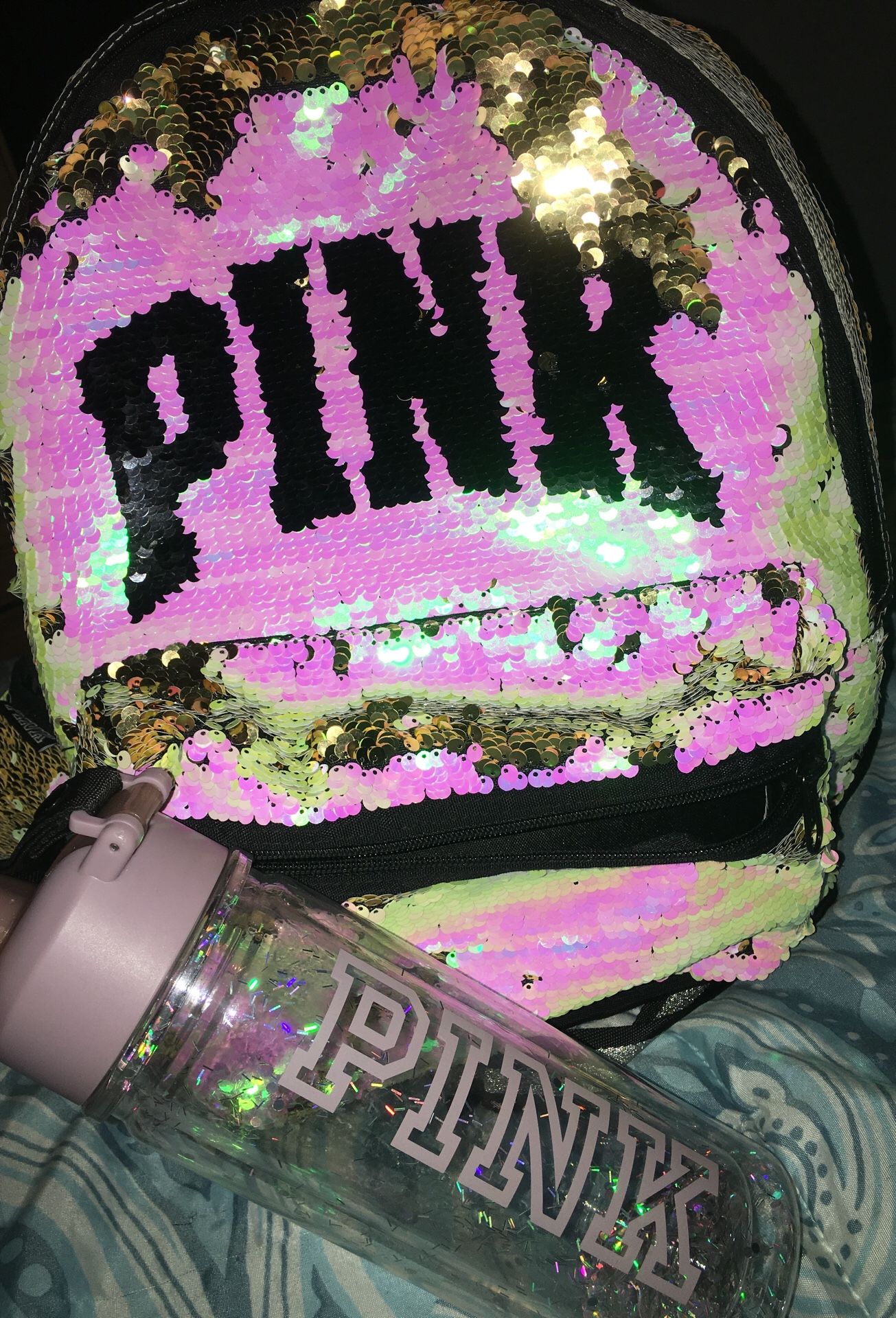 Victoria secret Pink Campus Back pack with water bottle