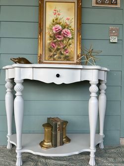 Coastal Charming Wood Console Table