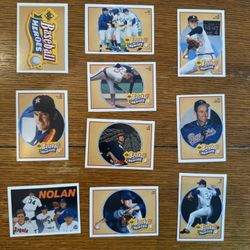 1990 Upper Deck Heroes Nolan Ryan Complete Insert  Set 10 Of 10 MINT Condition