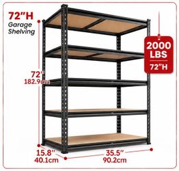 🏠 REIBII Heavy Duty 16” Deep Garage Storage Shelf – BRAND NEW IN BOX 📦