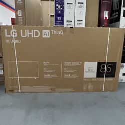 LG 86” UQ8000 4K HDR UHD Smart Tv 120 HZ
