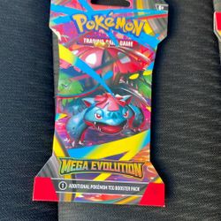 🔥 New Sealed Mega Evolution Pokémon Card Pack –Includes Fan Favorites like Pikachu & Charizard!