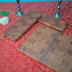 End Grain Mahogany Charcuterie Set