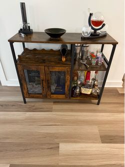 Bar Cabinet with Wine Rack