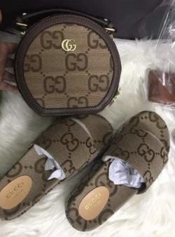 Slippers  And Bag