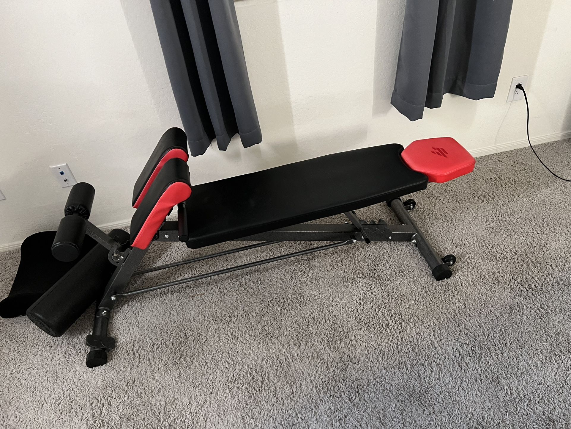 Finer Form Multi-Functional FID Weight Bench for Full All-in-One Body Workout – Hyper Back Extension, Roman Chair, Adjustable Ab Sit up Bench, Incline