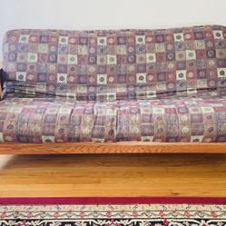 Solid Oak Futon - Great Condition