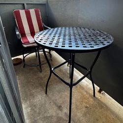 3 piece patio set w/seat cushions