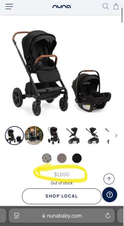 Like new! Nuna Mixx Next Stroller + Pipa Aire RX Car Seat (orig. $1,800)