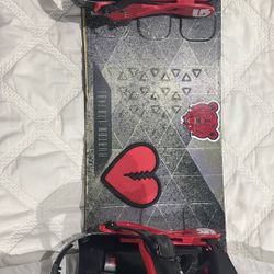 Burton Snow Board And Burton Bindings 
