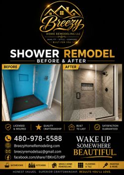 Shower remodel supplies