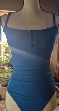 Swimsuit one piece turquoise size small