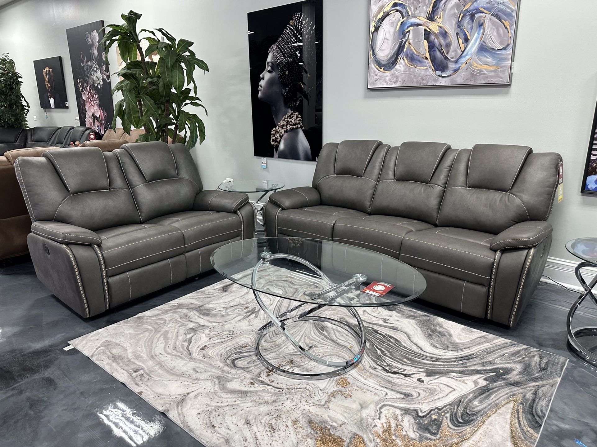 NEW POWER RECLINER SOFA & LOVESEAT