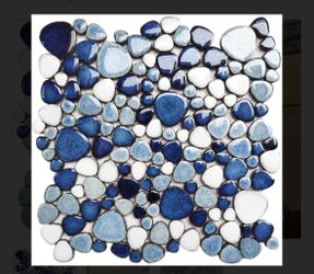Parrotile Aegean Marble Pebble Tile - 5 Sq Ft