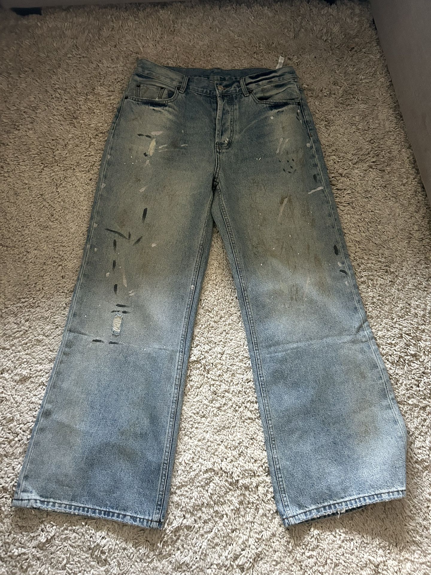 ACNE STUDIO Paint Splatter Jeans! (size 32)