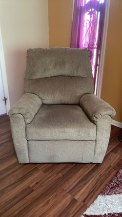 Beige recliner