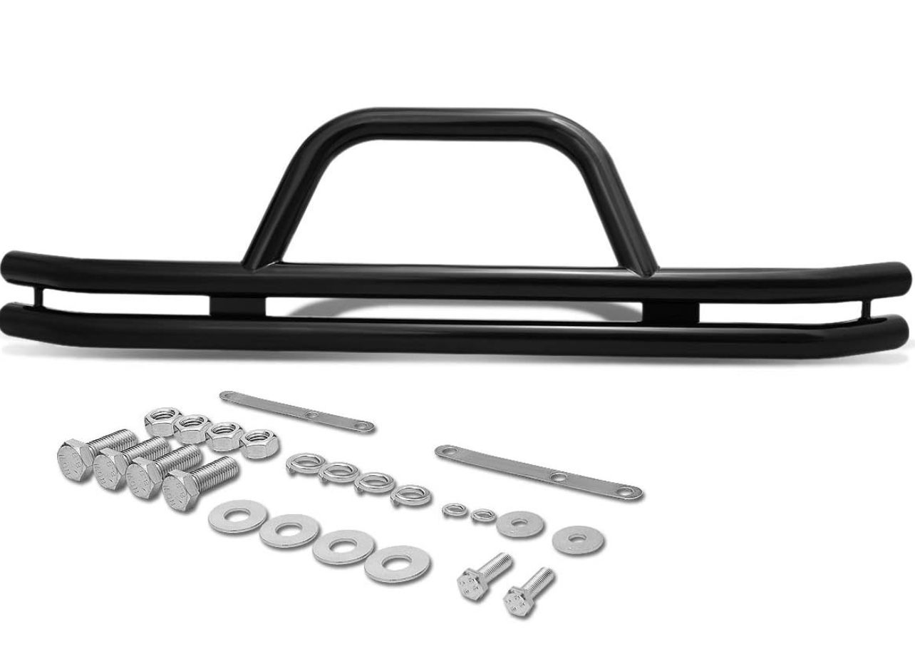 87 - 06 Jeep Wrangler Front Bull Bar Bumper Bar Tumba Burros Black