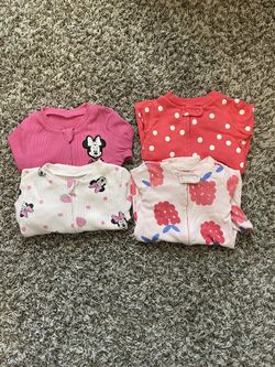 Baby girl sleep and play onesie