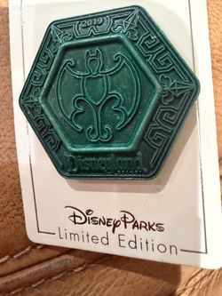 Disneyland Haunted Mansion Hexagon Pin Bat Green, 2019, Limited Edition
