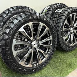 New 22 inch gm style wheels wrapped in 33x12.50R22 atturo MT tires