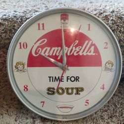 VINTAGE CAMPBELL'S KIDS CLOCK 