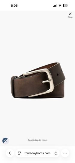 THURSDAY BOOTS BELT Men's Tobacco Heritage Leather Belt