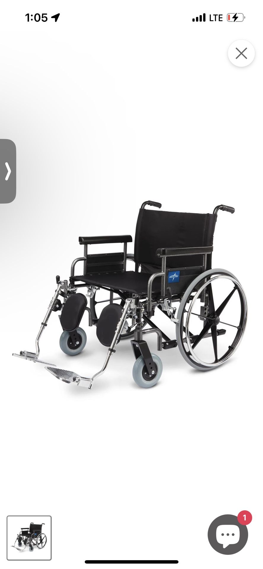 Bariatric Wide Heavy Duty Wheelchair