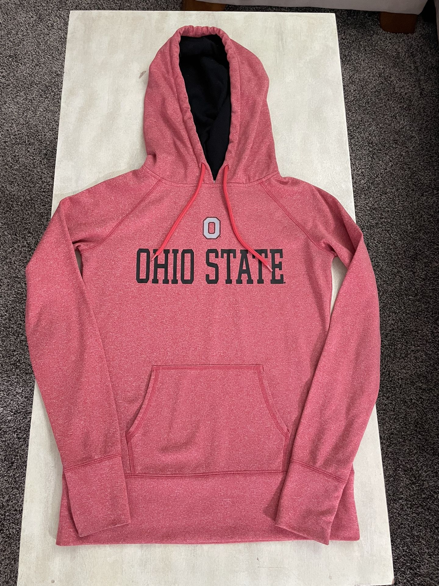 Womens Scarlet & Gray Ohio State OSU Buckeyes Hoodie Hooded Sweatshirt Size Small