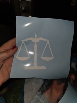 Justice Scale Sticker 