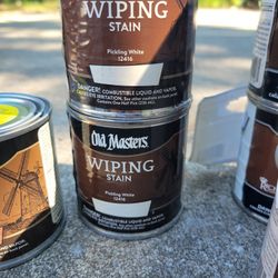 1/2 Pint Cans Of Wiping Stain 