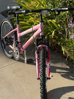 Kids Pink Mountain Bike- 25” tires