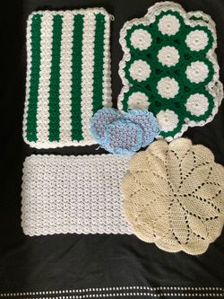 Vintage Bundle of 12 Crochet Doiles