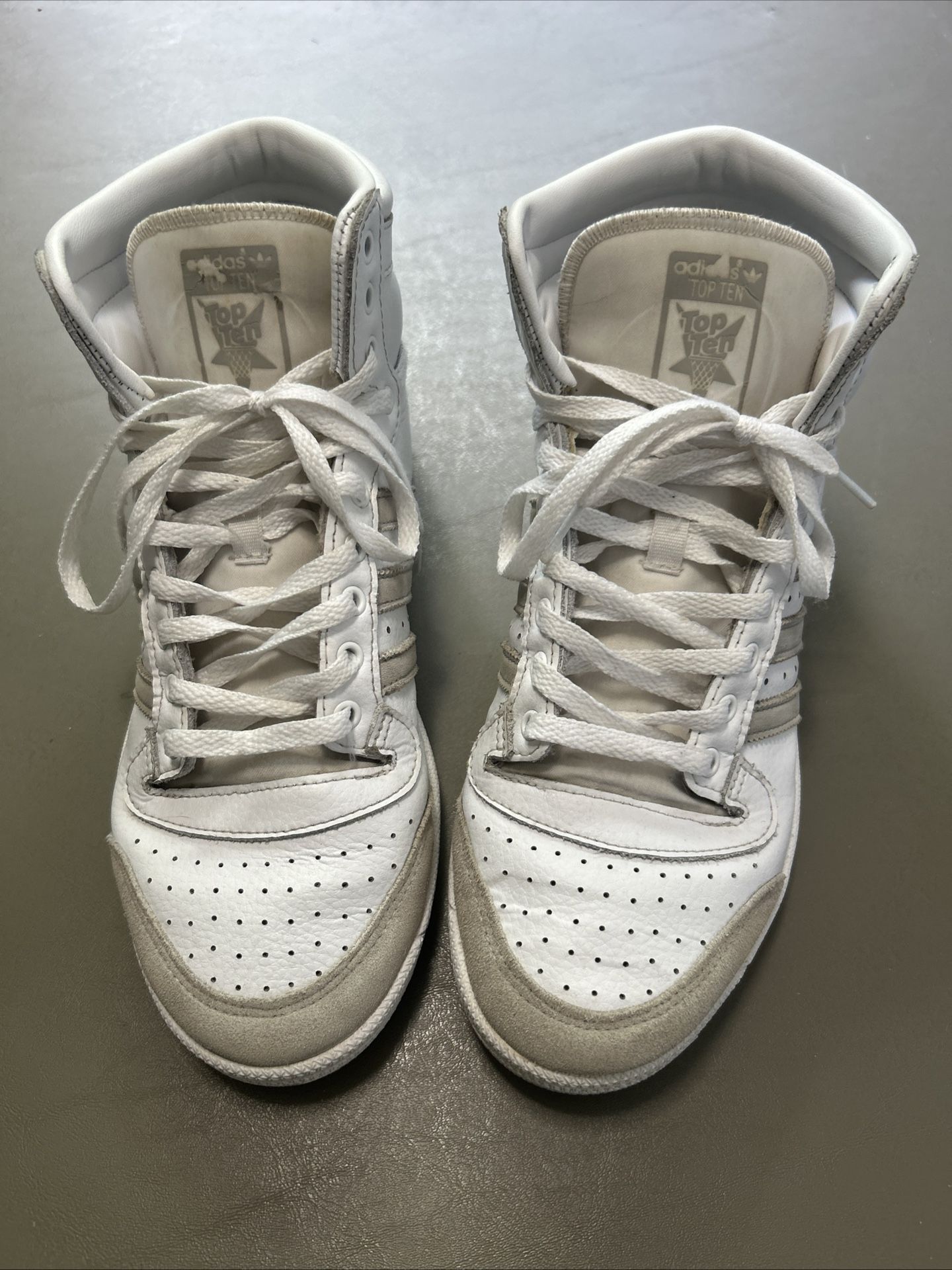 Top Ten Cloud White Gray Size 9.5