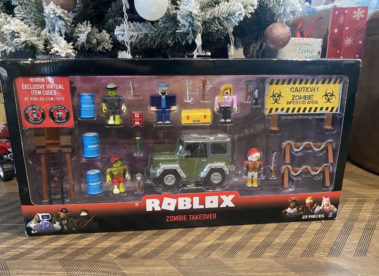 Roblox Toys Zombie Takeover Value Box With Car and 2 Virtual Item