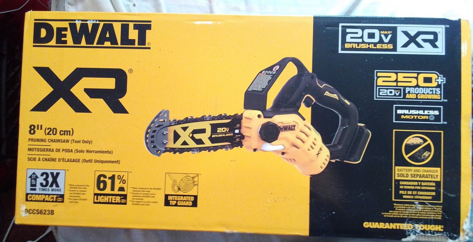 DeWalt XR 20Volt Max Brushless Motor Pruning Chainsaw