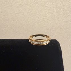 14K Solid Gold Diamond Ring 10
