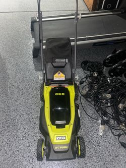 Ryobi cordless mower OBO