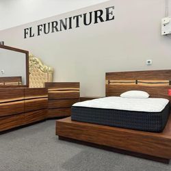 $50 Down Finance Bedroom Set Queen/King Bed Dresser Nightstand Chest Reclining Sectional Sofa Couch Loveseat Dining Table Free Delivery Free Matress 