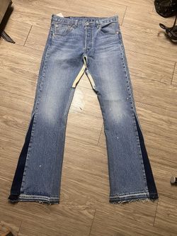 Gallery Dept style flared jeans Stacked Jeans Ksubi Jeans Purple Jeans Awful Lot Of Cough Syrup